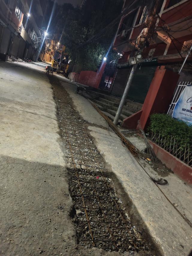 Golkhupakha RCC work completed-Night shift work of pipe laying and connection